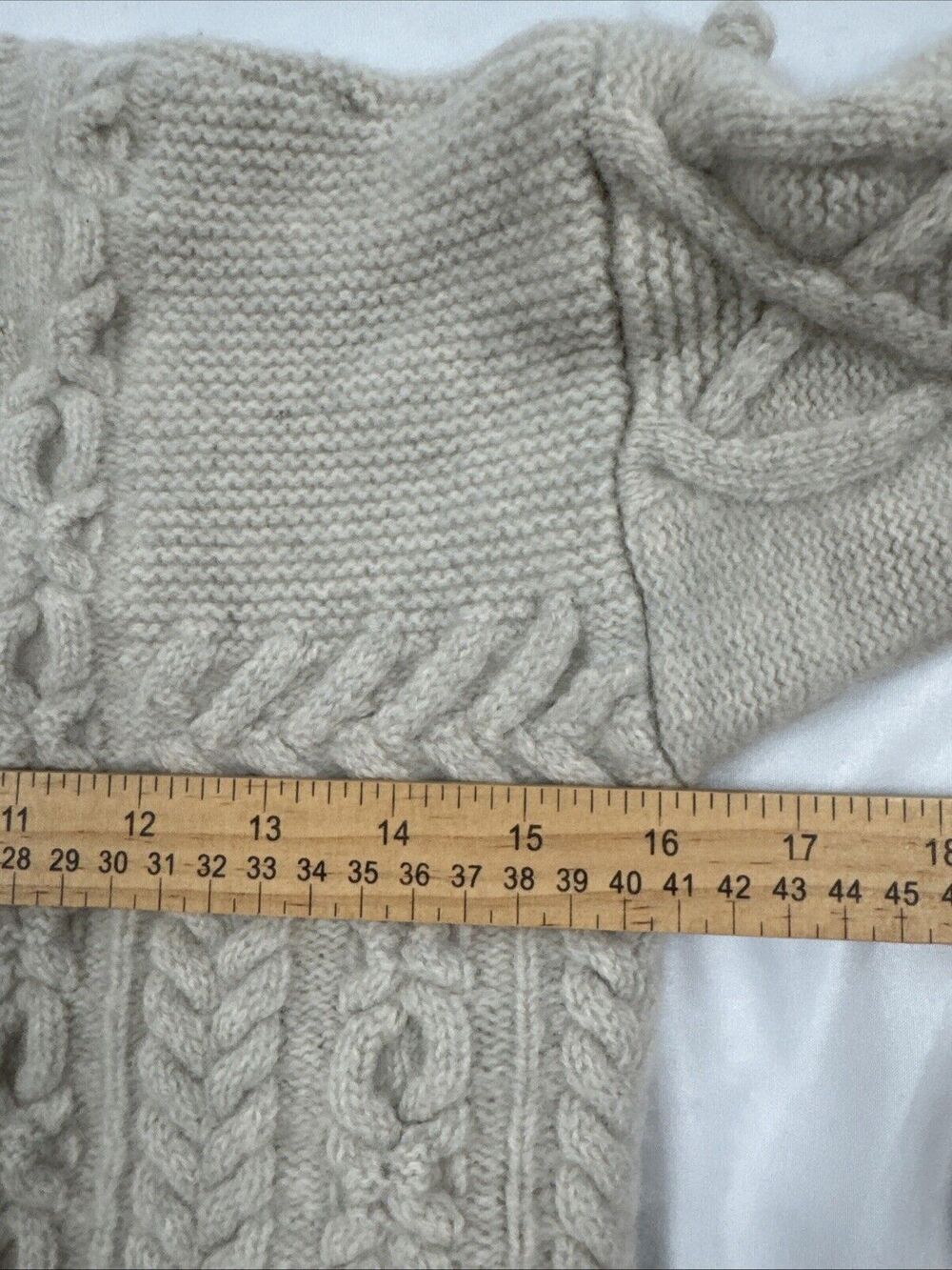 Madewell Womens Wool Open Side Bobble Pullover Sweater G9610 Cream - Picture 10 of 11